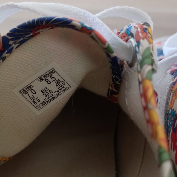 Vans floral sz 8.5 women - Picture 2 of 7